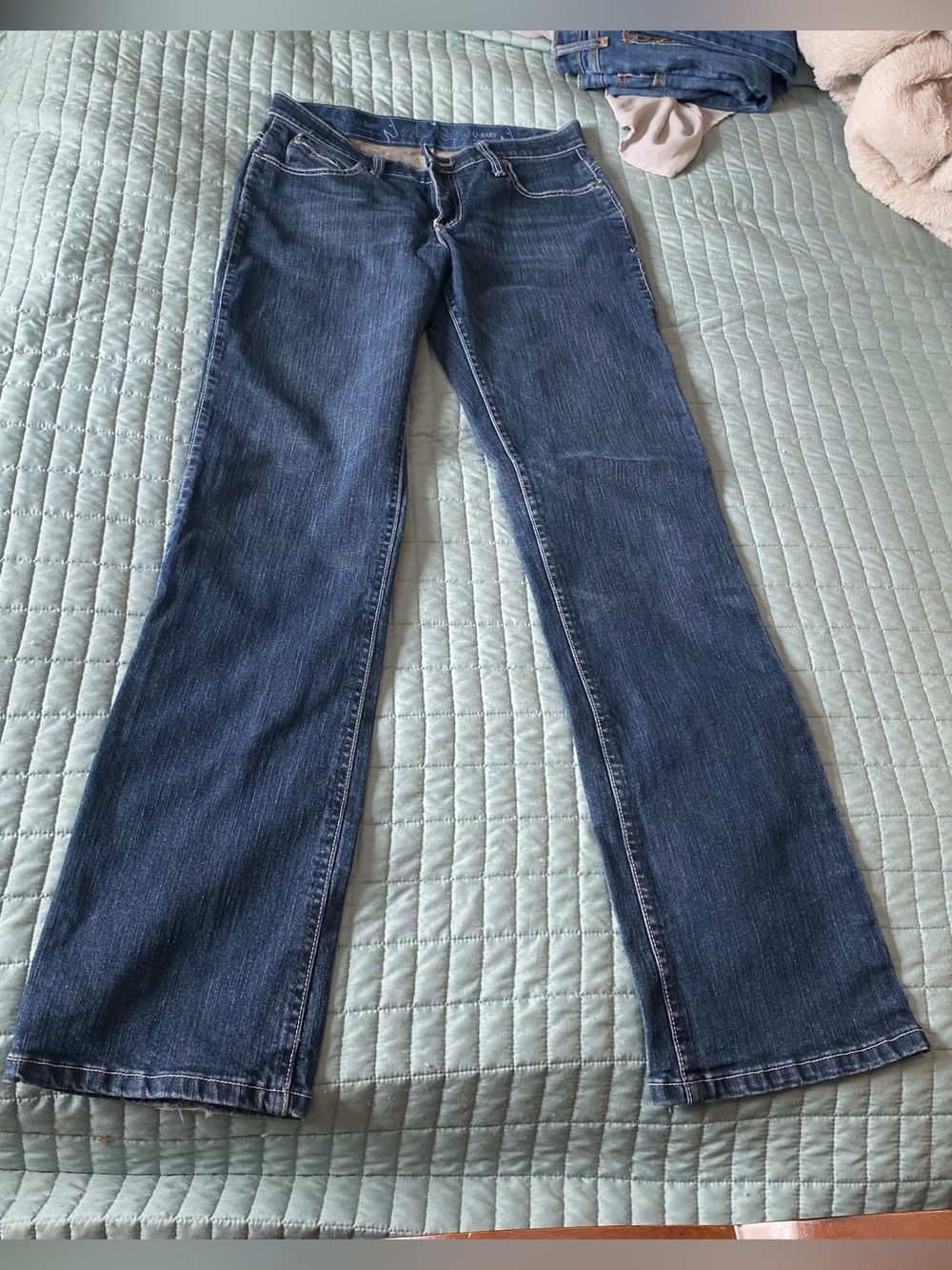 Wrangler Women’s Q-Baby Boot Cut Jeans - Dark Blue Denim